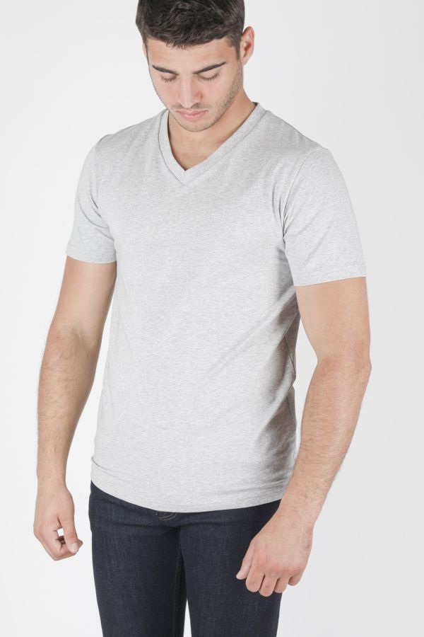 Produit T-SHIRT COL V FILIPPA K GRIS 17216-1451
