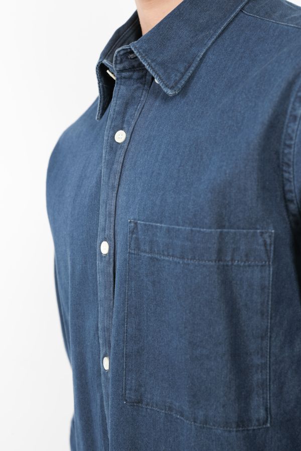 Produit CHEMISE NN07 EN COTON BLEU JEANS COHEN-249