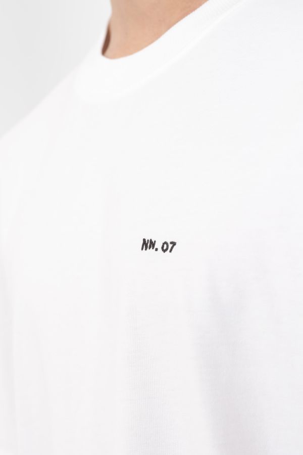 Produit TEE-SHIRT NN07 COL ROND OVERSIZE LOGO BLANC ADAMEMB-001