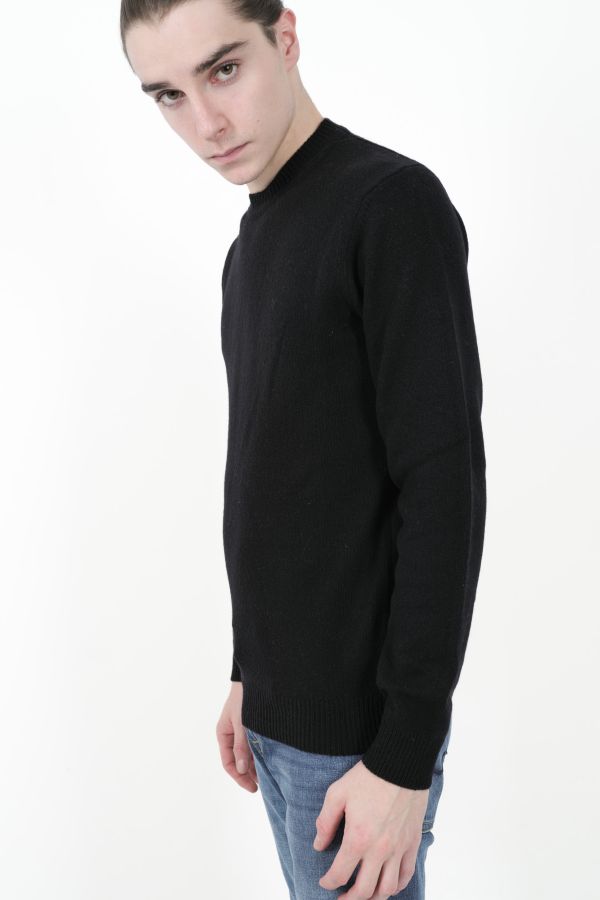 Produit PULL RE_BRANDED COL ROND CACHEMIRE RECYCLE NOIR U4WA11-Y69