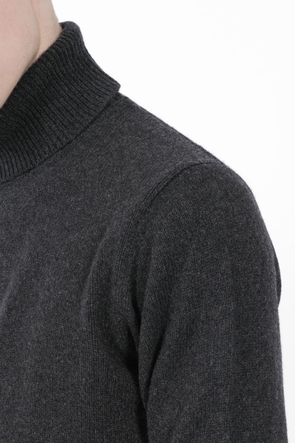 Produit PULL RE_BRANDED COL ROULE CHAMIRE RECYCLE GRIS U4WA12-Y49