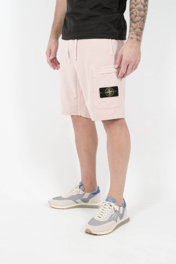 Produit SHORT STONE ISLAND COTON ROSE S156212S51-V0082