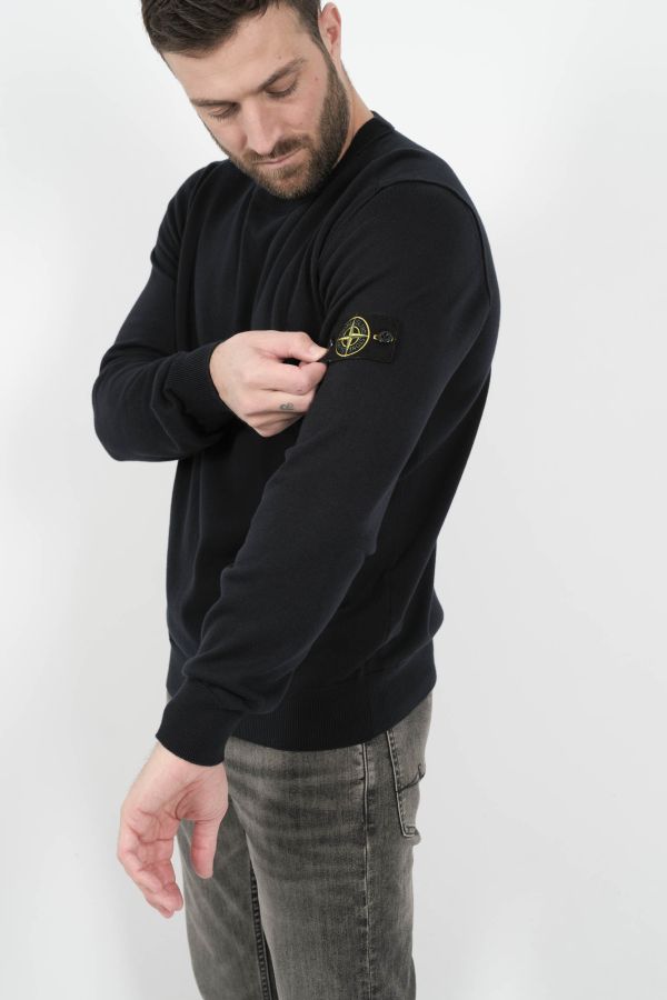 Produit PULL STONE ISLAND COL ROND MARINE S155153SB2-V0020
