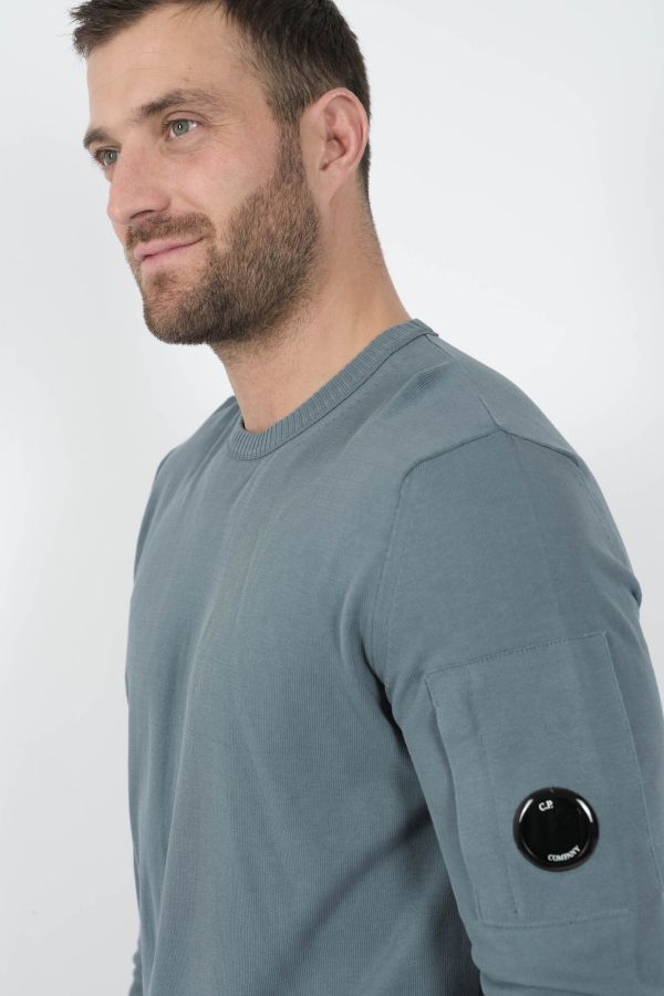 Produit PULL C.P COMPANY COL ROND BLEU N086A-872