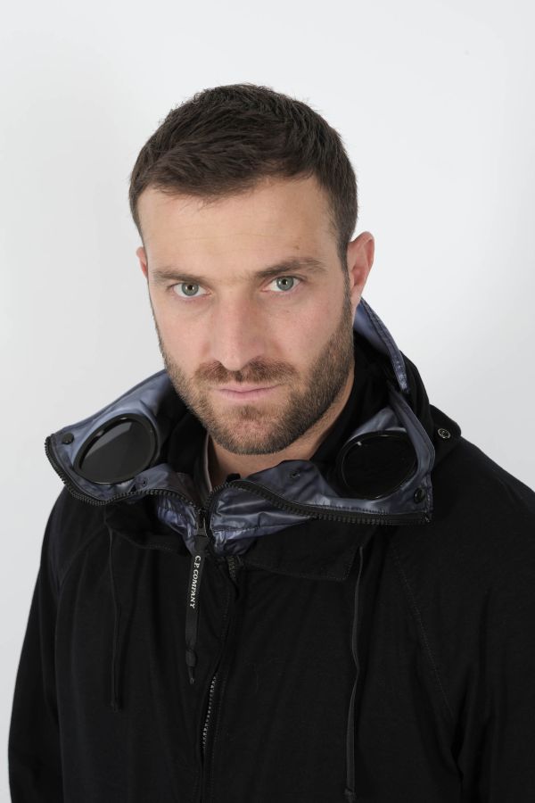 Produit VESTE C.P COMPANY CAPUCHE REGLABLE LUNETTES MARINE W223A-888