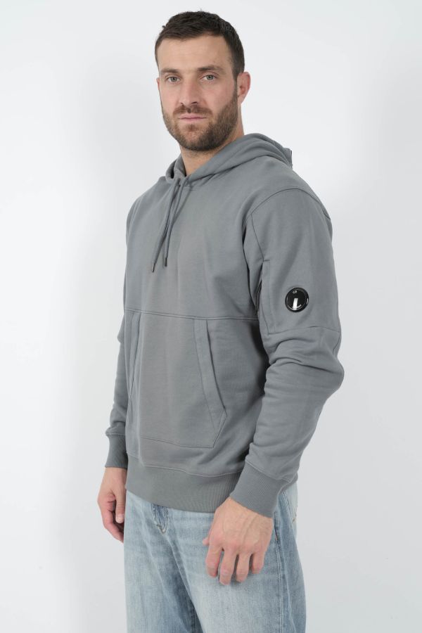 Produit SWEAT C.P COMPANY A CAPUCHE BLEU / GRIS S024A-872