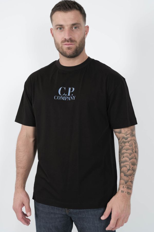 Produit TEE-SHIRY C.P COMPANY AVEC IMPRIME NOIR/BLEU S141A-999