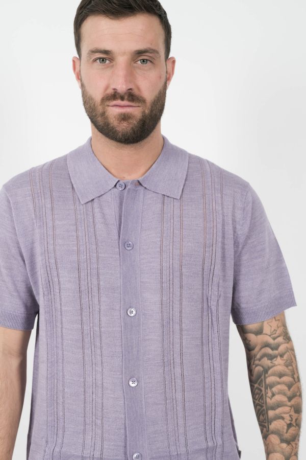 Produit CHEMISE NN07 MANCHES COURTES VIOLET THOR6584-573