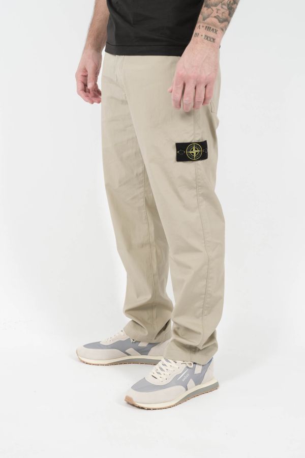 Produit PANTALON STONE ISLAND BEIGE S153115S11-V009A
