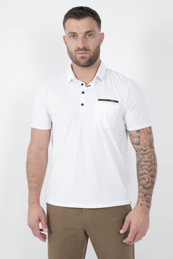 Produit POLO RRD AVEC POCHE BLANC 25213-09