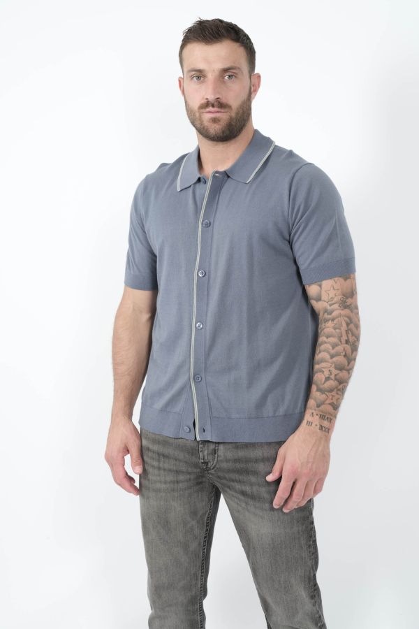 Produit POLO NN07 AVEC BOUTONS BLEU CIEL NOLAN6561-236