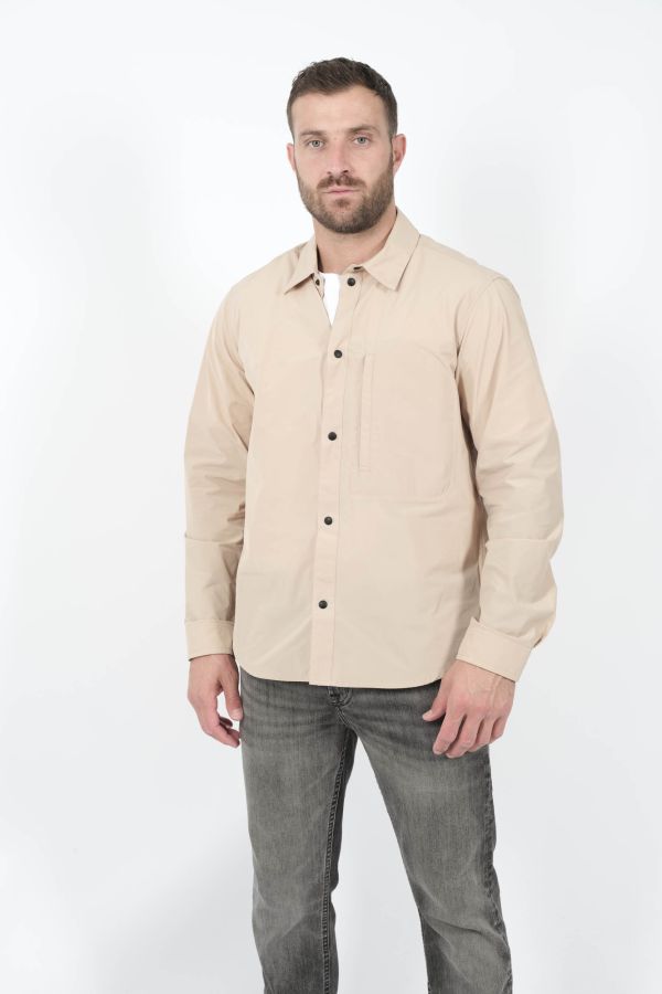 Produit SURCHEMISE WOOLRICH AVEC BOUTONS PRESSION BLANC CREME S01603128-8640