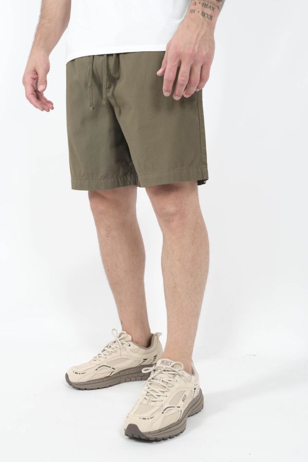 Produit SHORT WOOLRICH AVEC CEINTURE ELASTIQUE KAKI WOSH0067-6006