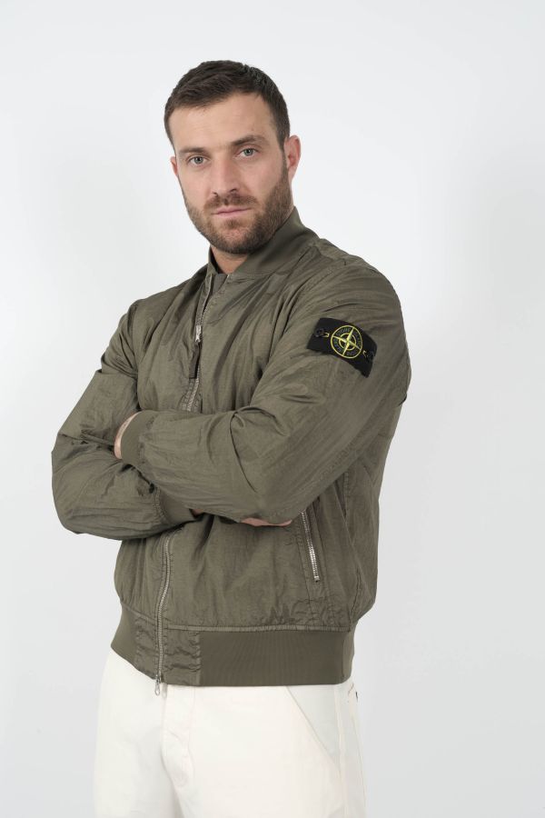 Produit VESTE STONE ISLAND NYLON VERT S154119S20-V0054
