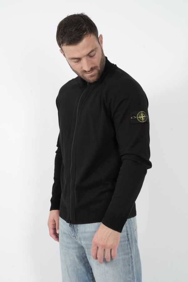 Produit GILET STONE ISLAND COL MONTANT ZIPPE MARINE S155161SB9-V0020