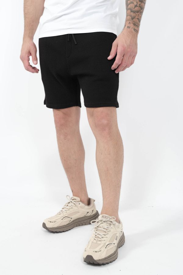 Produit SHORT NIKBEN EFFET GAUFRE NOIR 6112