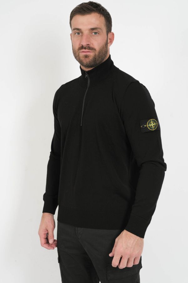 PULL STONE ISLAND NOIR 7315526C4-V0029