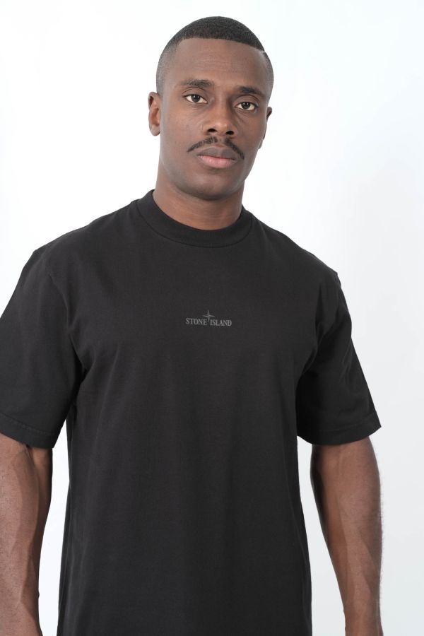 Produit TEE-SHIRT STONE ISLAND OVERSIZE LOGO DOS NOIR 2100037-V0029