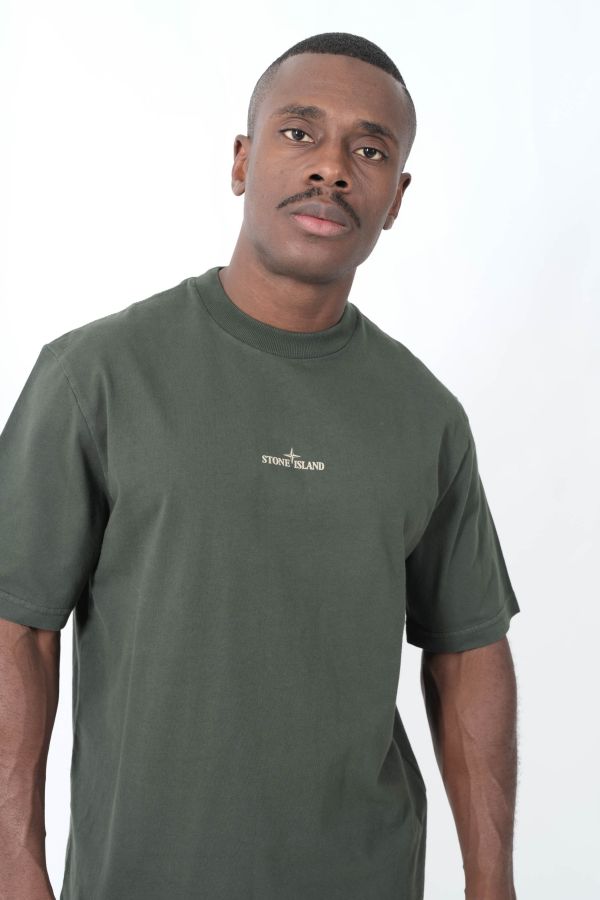 Produit TEE-SHIRT STONE ISLAND OVERSIZE LOGO DOS VERT 2100037-V005E
