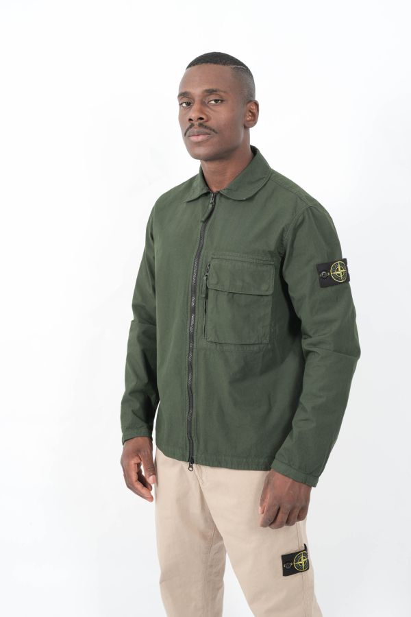 Produit SURCHEMISE STONE ISLAND VERTE 1200004-V005E