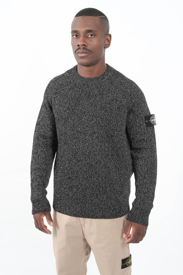 Produit PULL STONE ISALND NOIR REFLECHISSANT 51000026-V0M29
