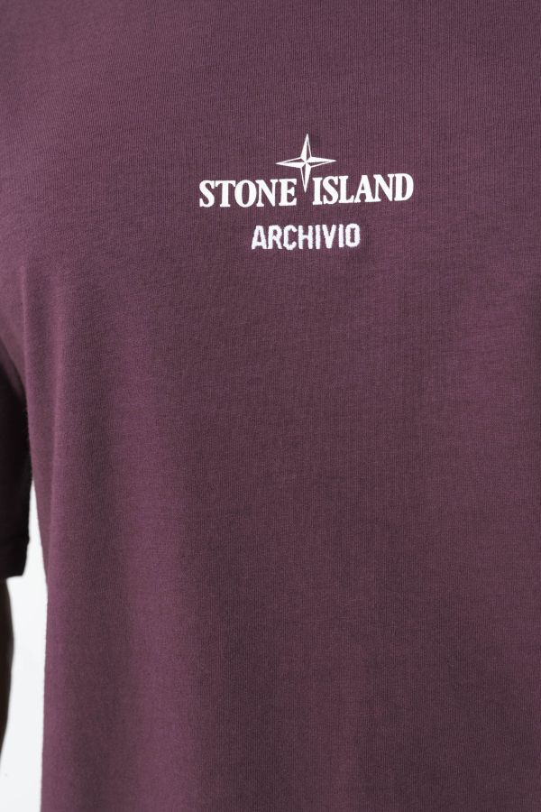 Produit TEE-SHIRT STONE ISLAND ARCHIVIO BORDEAUX 2100037-S091-V0017
