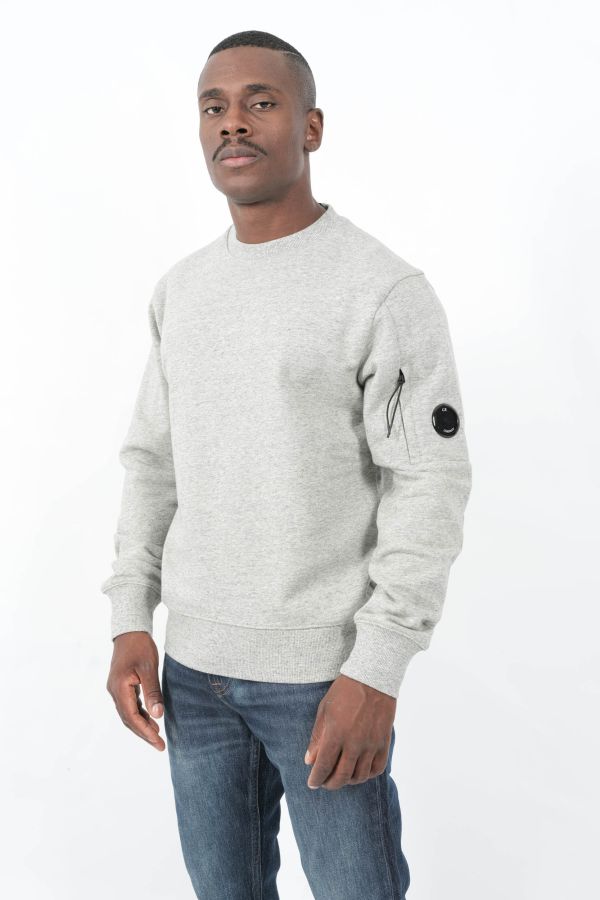 Produit SWEAT COL ROND CP COMPANY GRIS CHINE S713A-M94