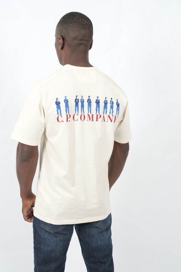 Produit TEE-SHIRT CP COMPANY ECRU S214A-402