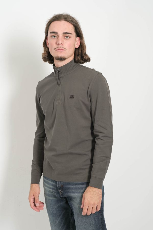 Produit POLO A MANCHES LONGUES CP COMPANY GRIS PLOMB L144A-978