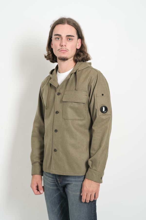 Produit SURCHEMISE CP COMPANY LAINE KAKI S272A-652
