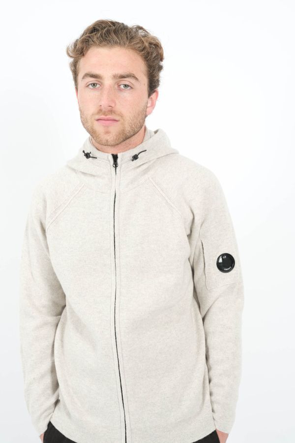 Produit GILET CP COMPANY EN LAINE GRIS N057A-M13
