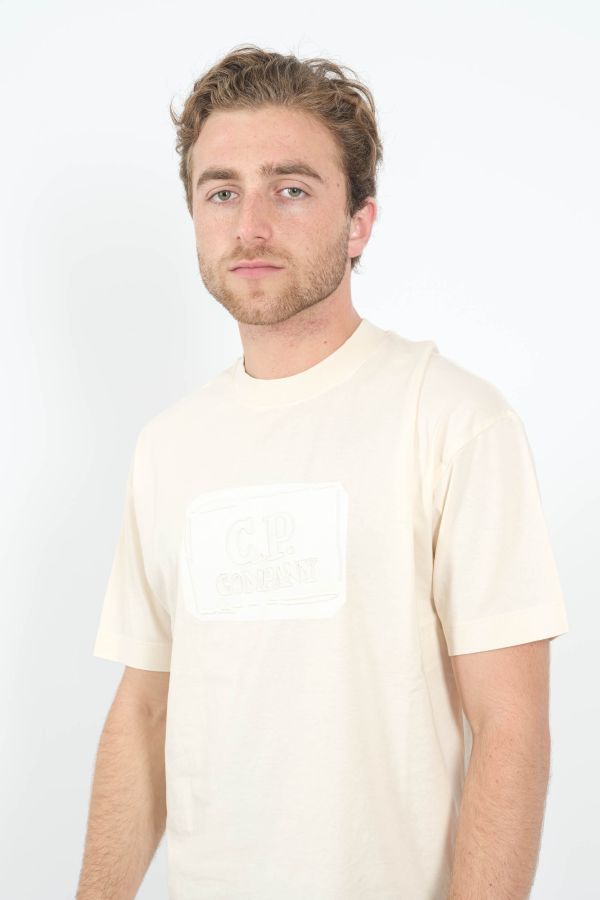 Produit TEE-SHIRT CP COMPANY ECRU S107A-402