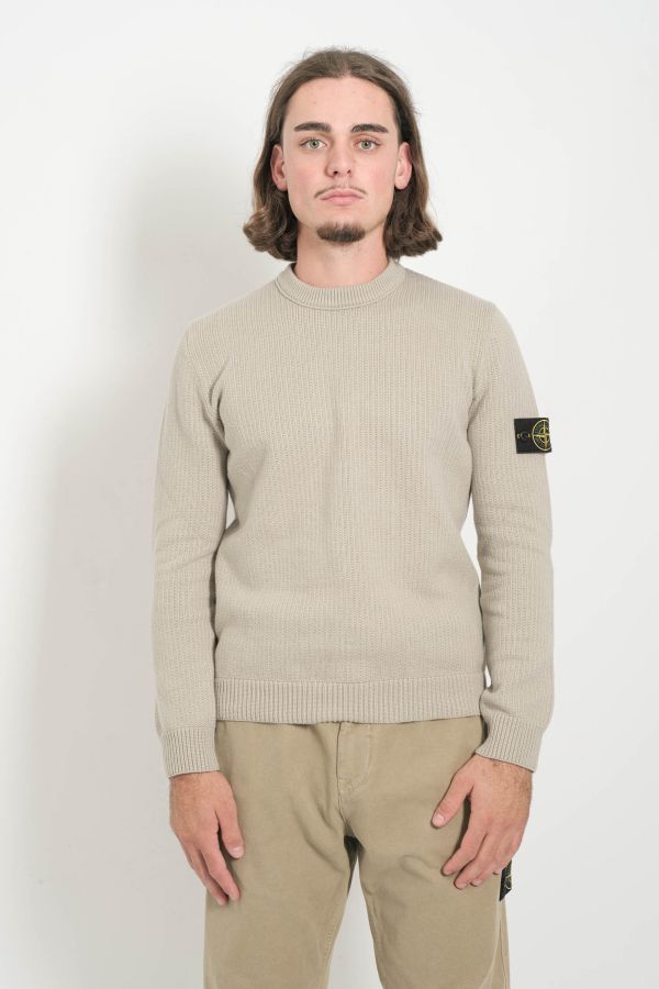 Produit PULL STONE ISLAND COTON GRIS 5100049-V0061