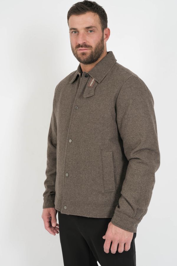 Produit SUR-CHEMISE WOOLRICH MATELASEE BEIGE CHINE WOS2019-7425