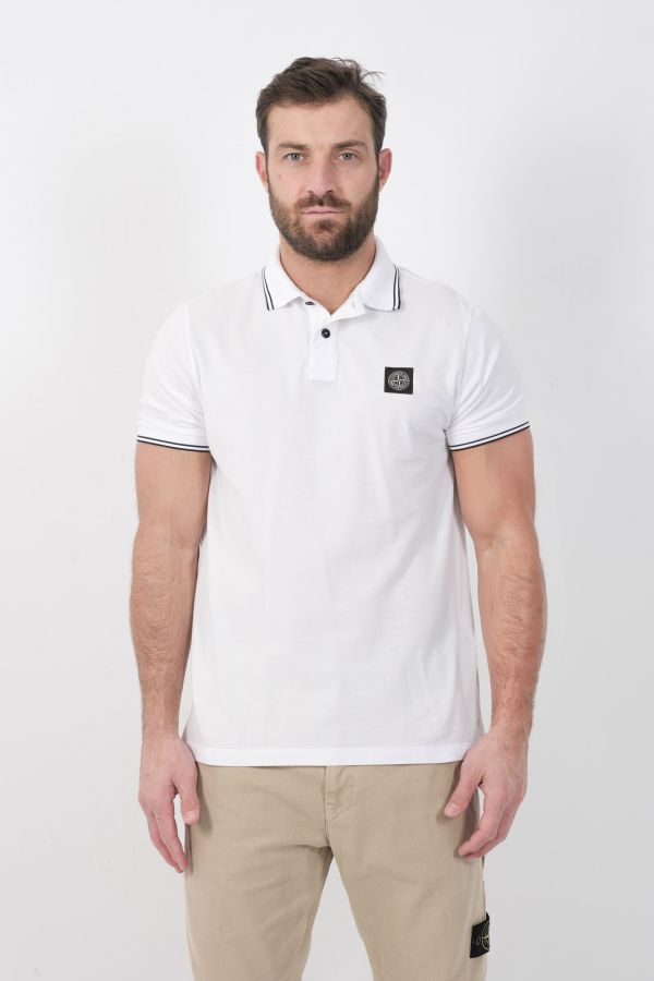 Produit POLO STONE ISLAND BLANC 2200010-V1001