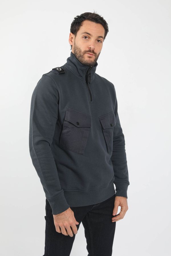 Produit SWEAT COL CAMIONEUR MASTRUM MARINE MAS4503-M428