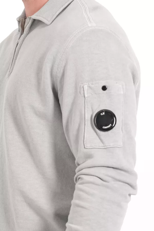 Produit SWEAT COL POLO CP COMPANY GRIS S208A-809