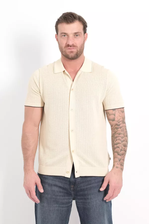 Produit POLO NN07 ECRU NALO POLO-016