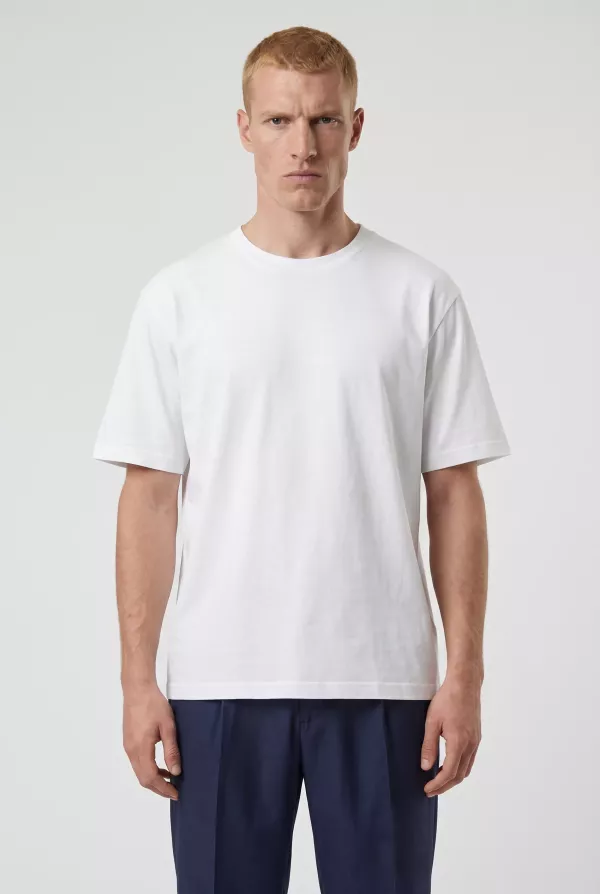 Produit T-SHIRT EN COTON BLANC NN.07 ADAM-001