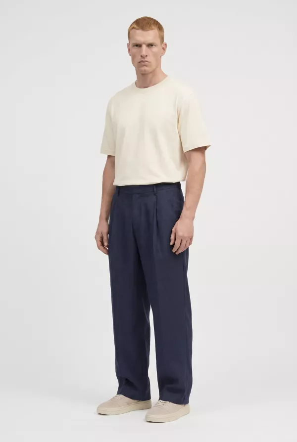 Produit PANTALON A PINCE EN LIN MARINE NN.07 KAY1808-204