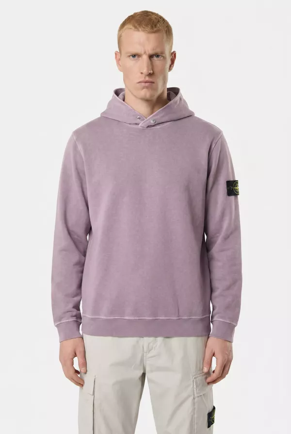 Produit SWEAT STONE ISLAND MAUVE 6100031-V018F