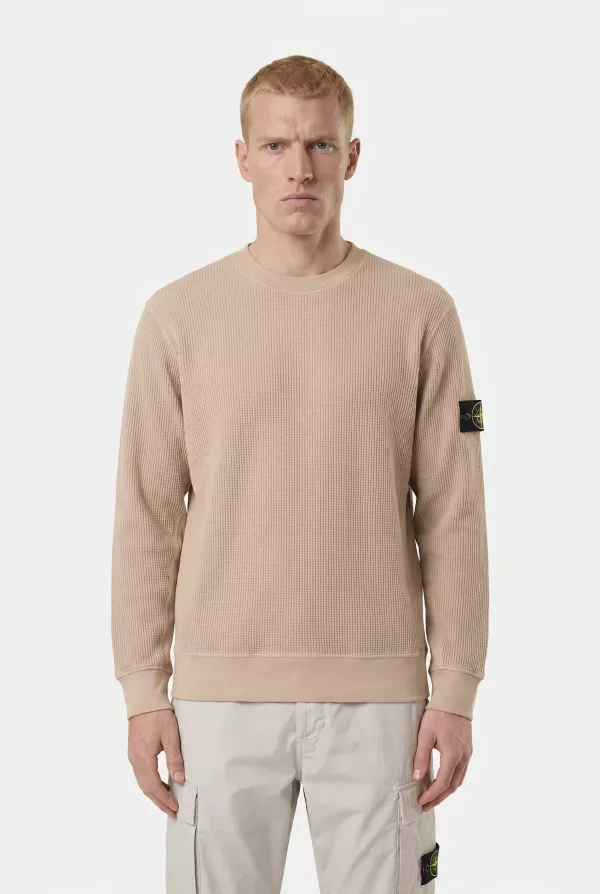 Produit SWEAT STONE ISLAND BEIGE 6100056-V009A