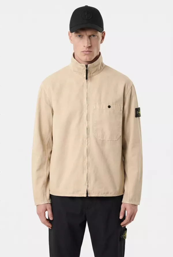 Produit SURCHEMISE STONE ISLAND BEIGE 1200014-V019A