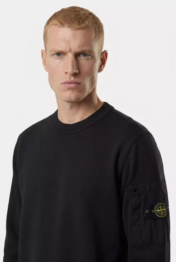 Produit SWEAT STONE ISLAND NOIR 6100019-V0029