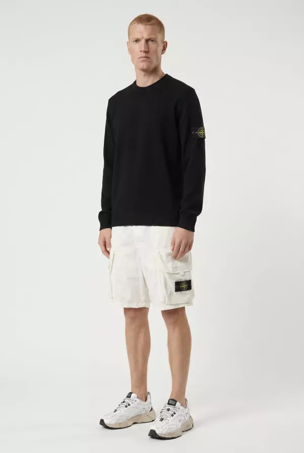 Produit SHORT STONE ISLAND BLANC 100009-V0093