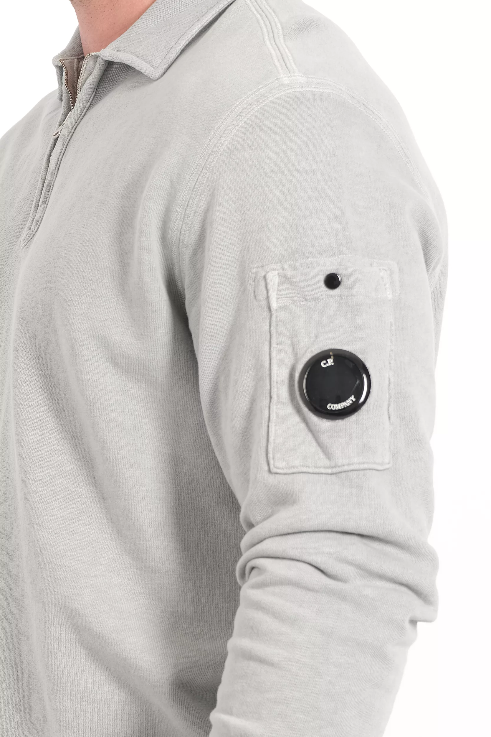 SWEAT COL POLO CP COMPANY GRIS S208A-809