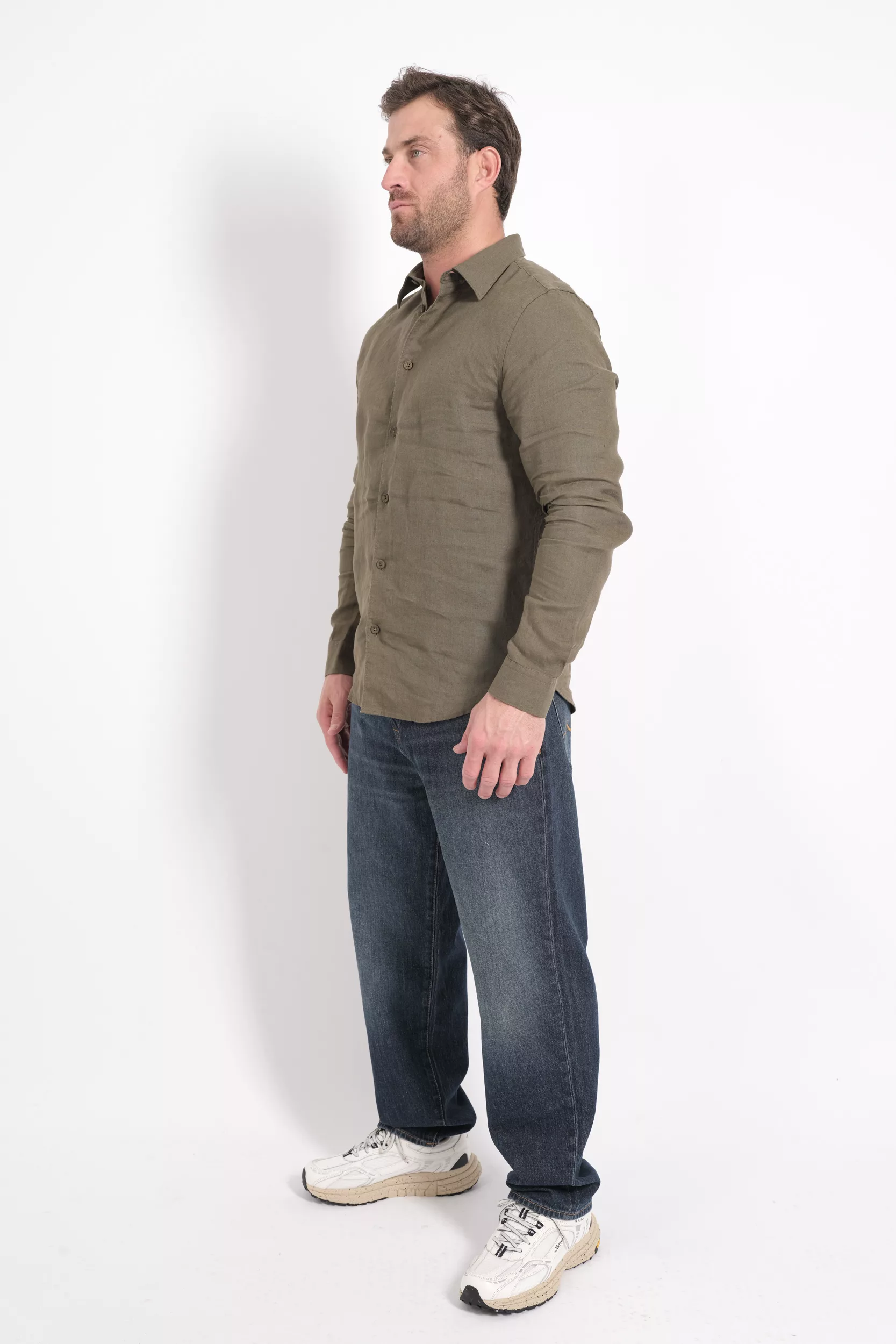 CHEMISE NN07 KAKI ENZOSHIRT-343