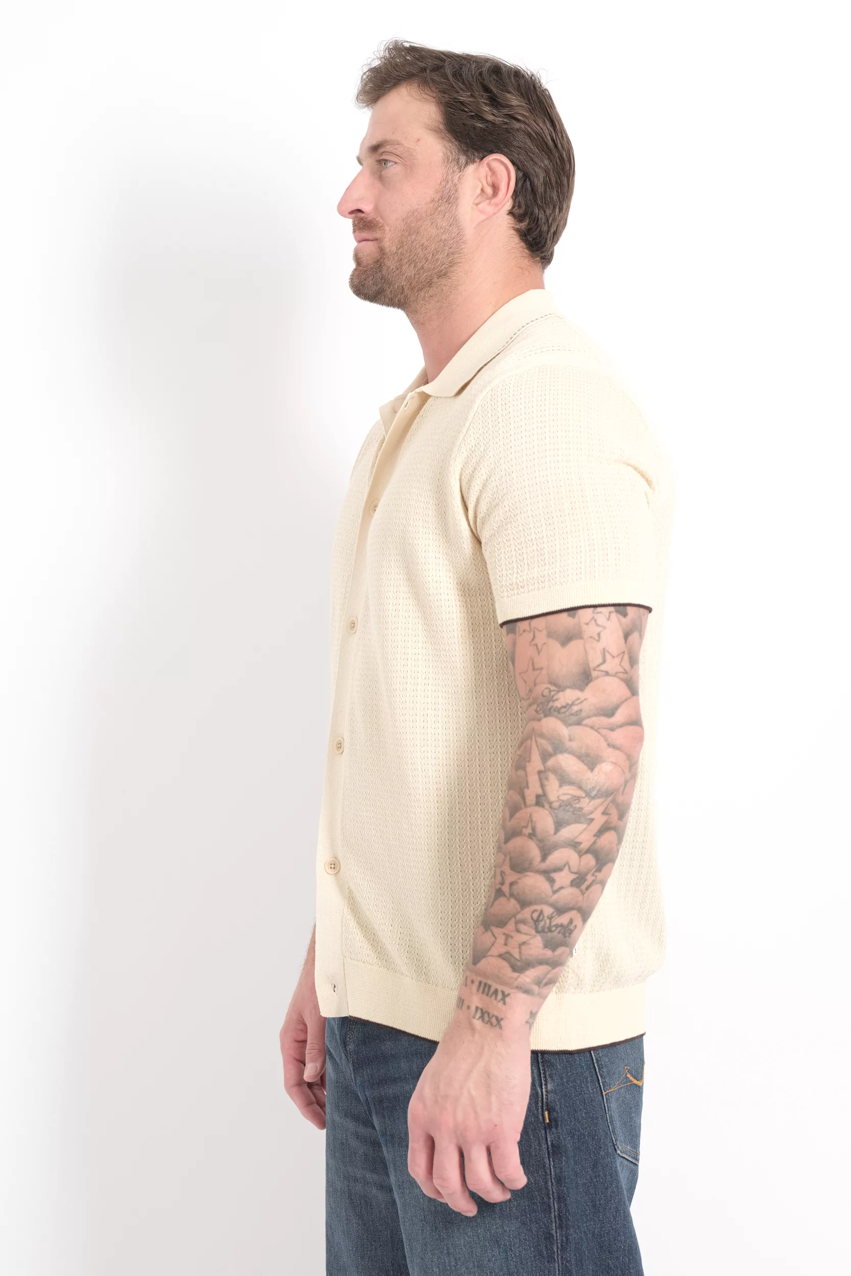 POLO NN07 ECRU NALO POLO-016