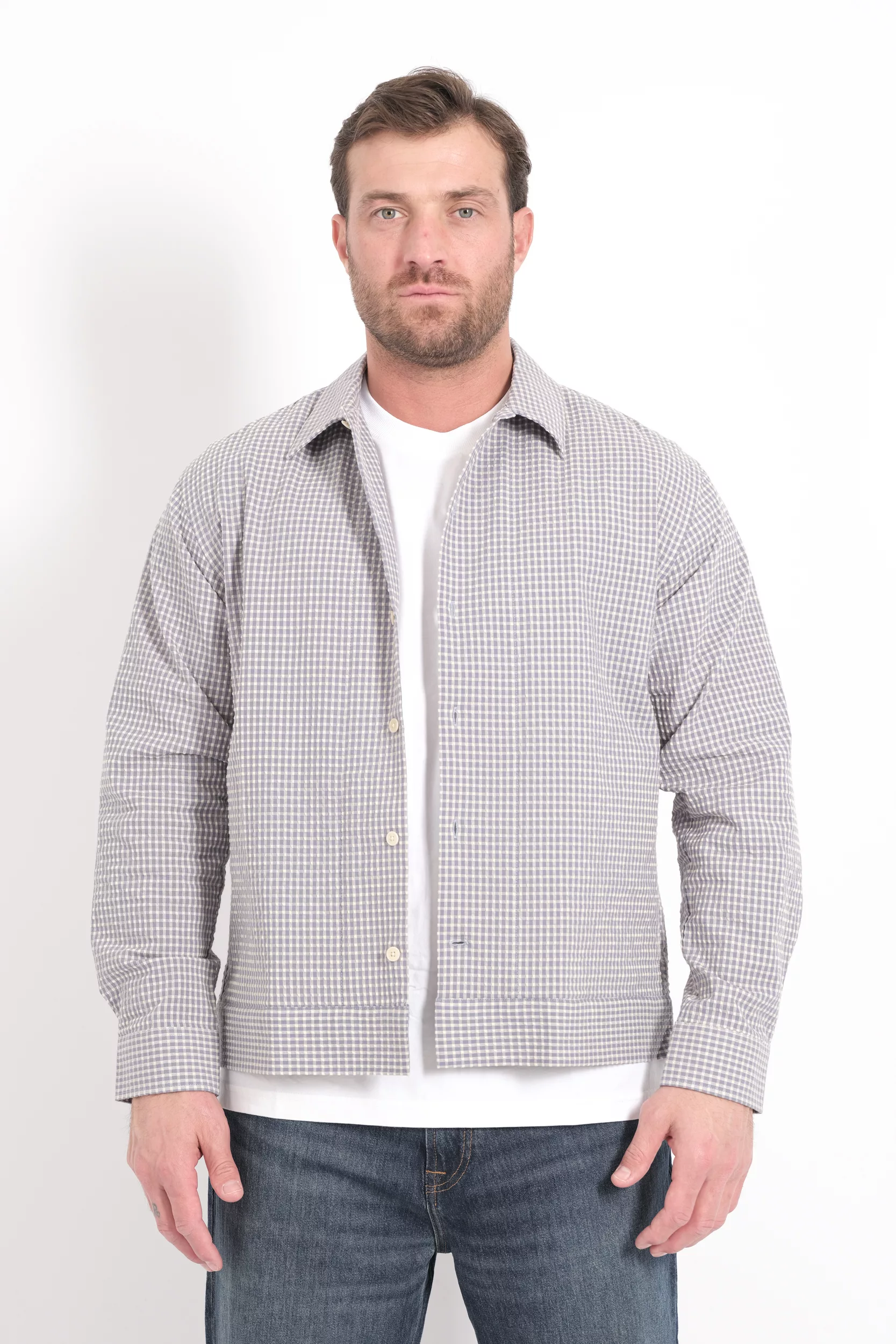 CHEMISE NN07 BLEUE REED-286