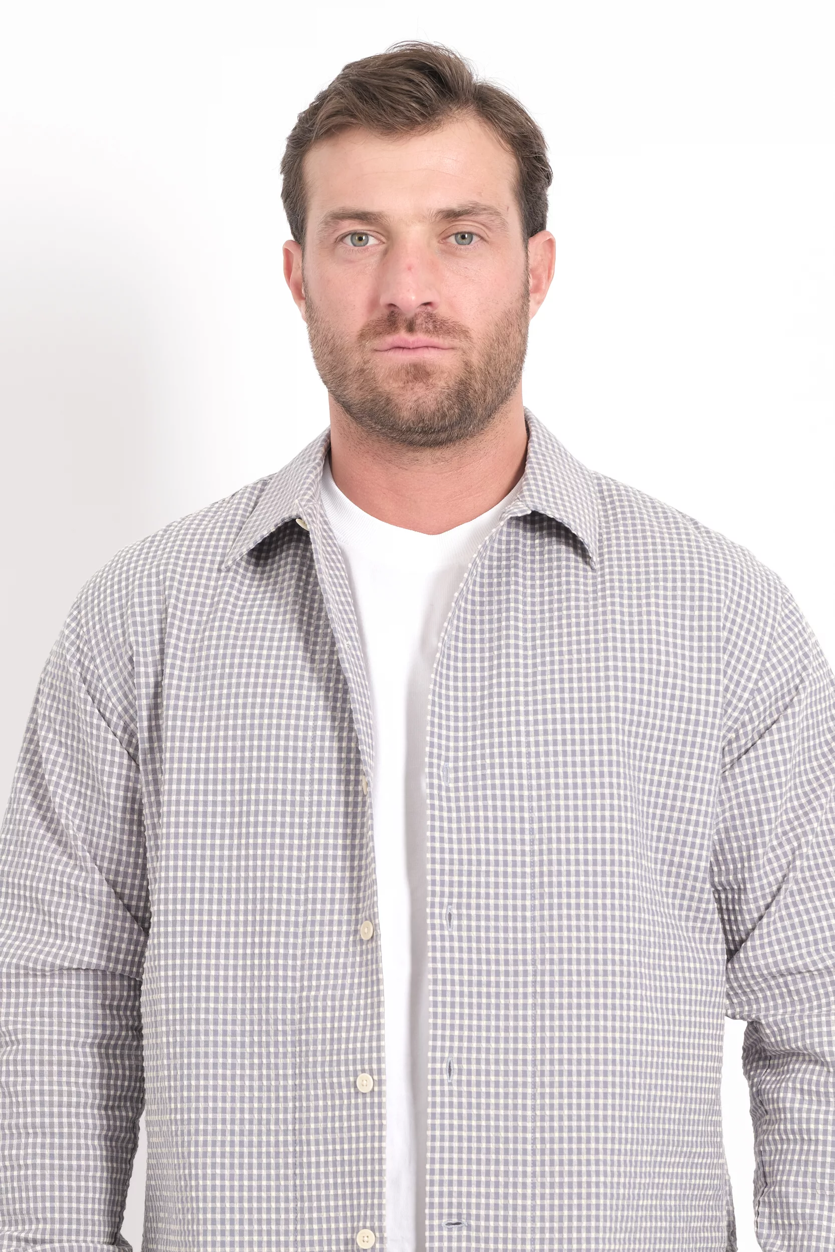 CHEMISE NN07 BLEUE REED-286